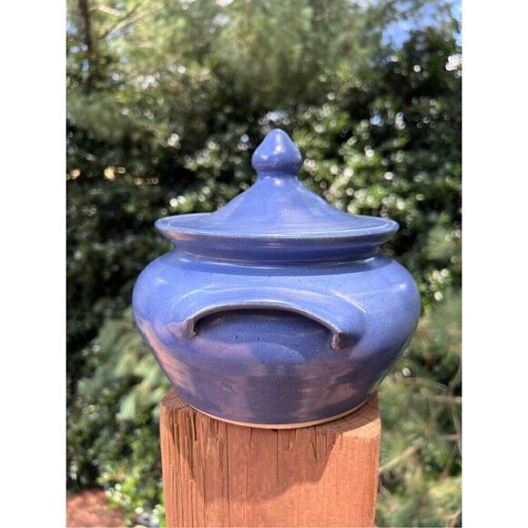 Vintage Shelton Pottery Canister Seagrove NC - Picture 2 of 9